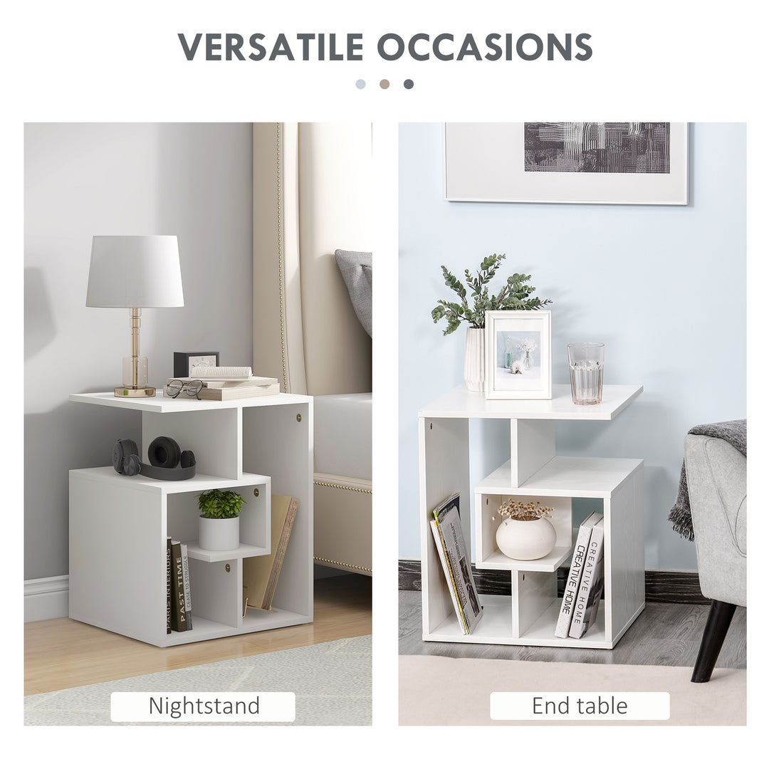 HOMCOM 3-Tier Nesting Tables with Open Shelves