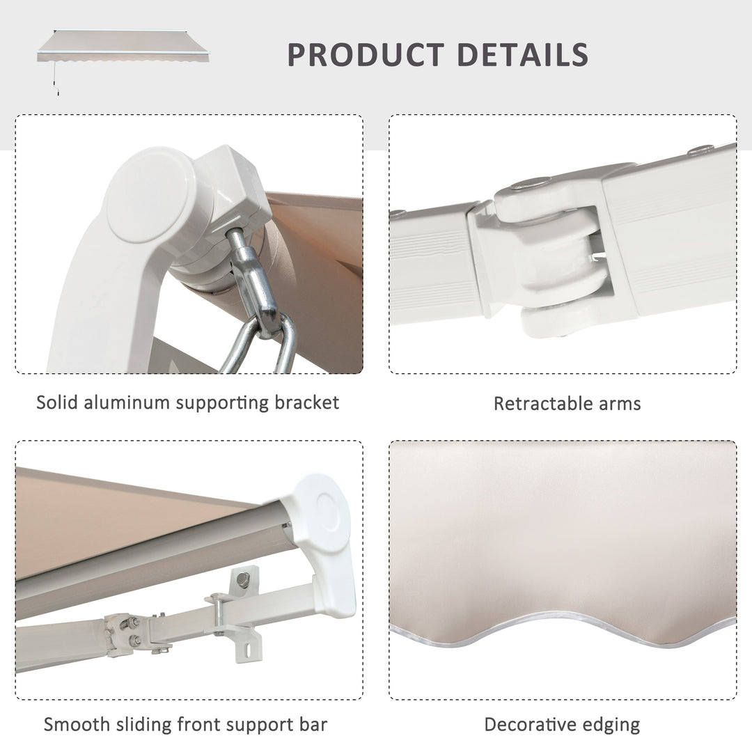 2.95Lx2.5M Retractable Manual/Electric Awning