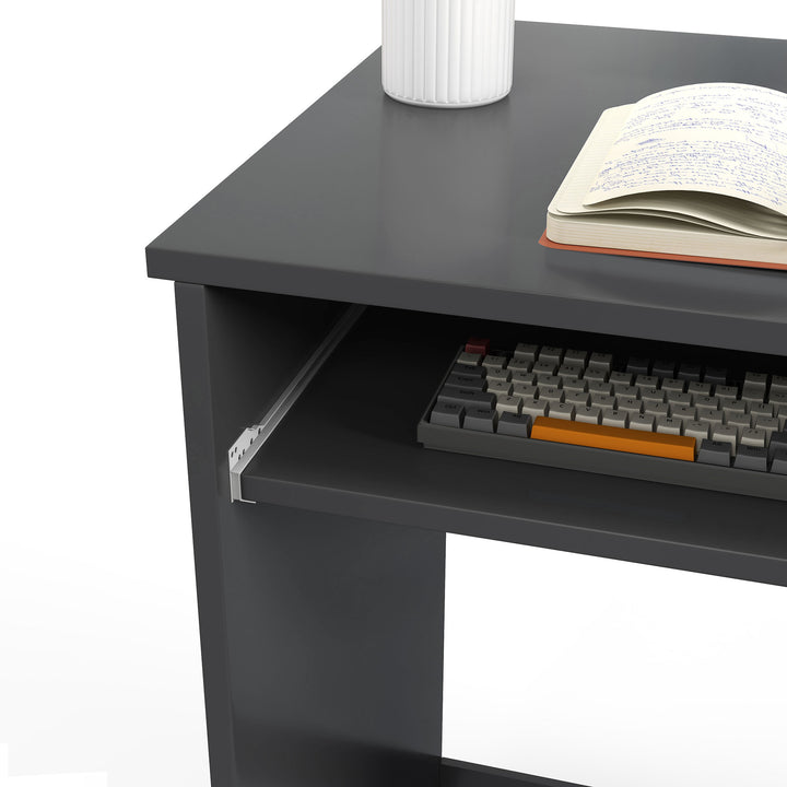 Computer Table with Keyboard Tray and Drawer