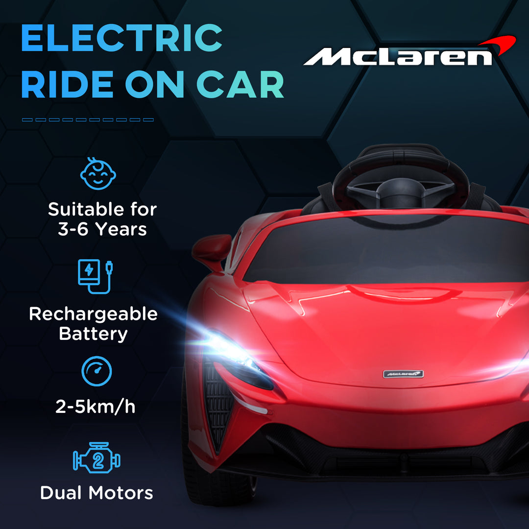 McLaren Officially Licensed Children's Electric Ride-On Car with Scissor Doors