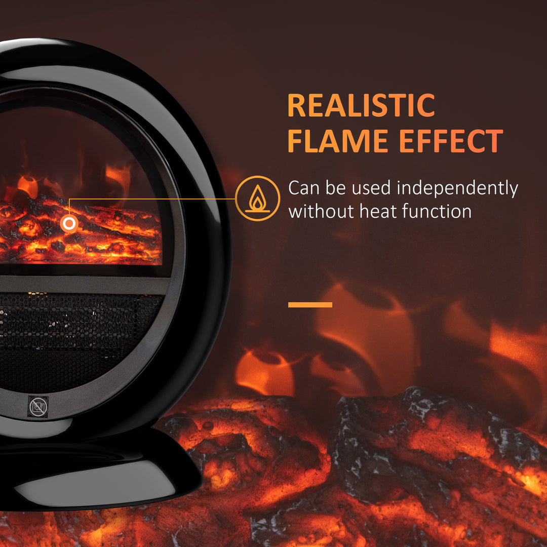 Free standing Electric Fireplace Heater with Realistic Flame Effect