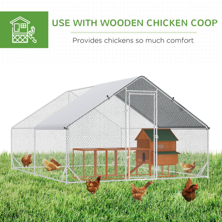 Walk-In Chicken Coop Run Cage