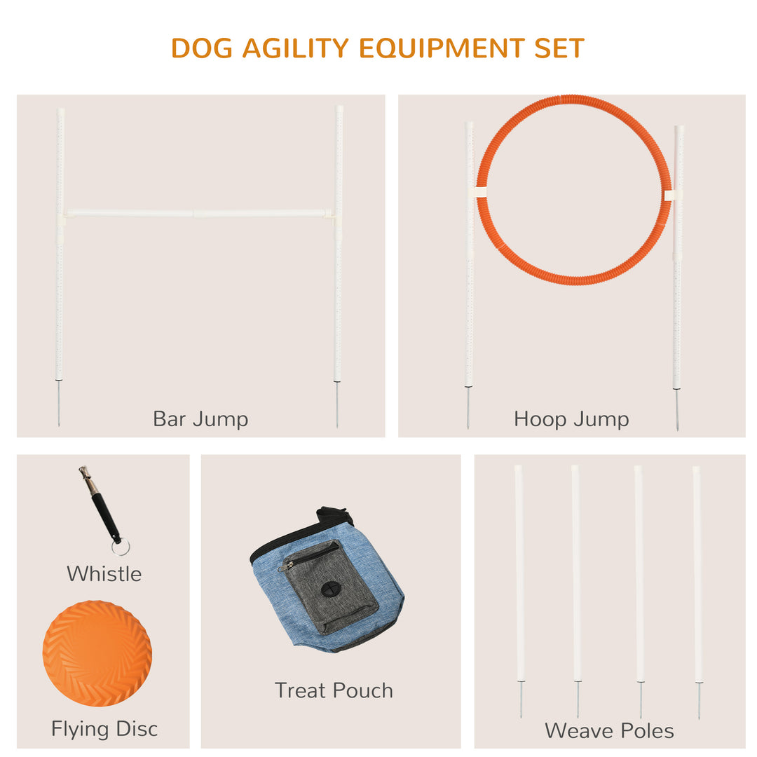 Dog Agility Training Kit with Portable Carry Bag