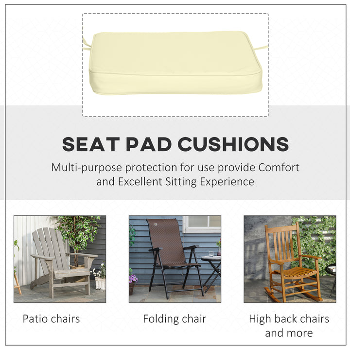 Garden Chair Cushions: Set of 6 Plush Seat Pads for Alfresco Comfort