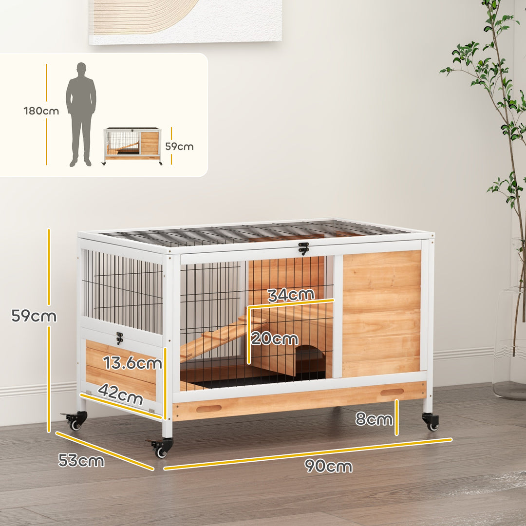 Wooden Indoor Rabbit Hutch