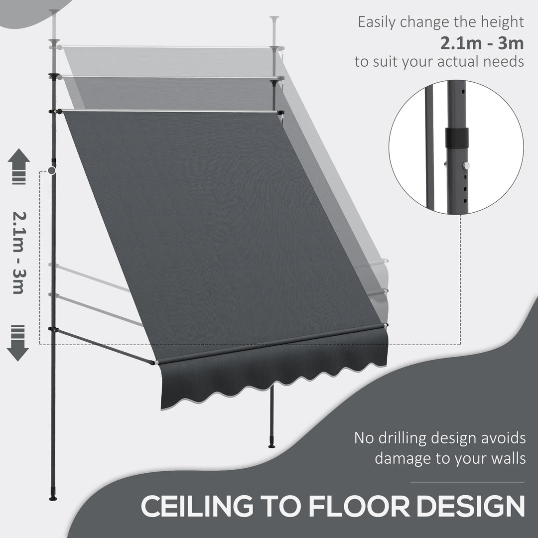 2 x 1.2m Retractable Awning