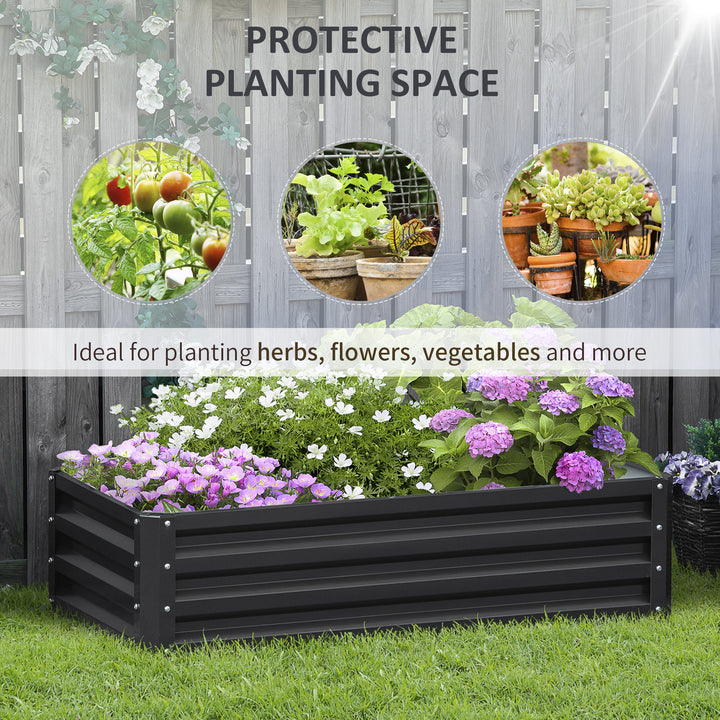 Galvanised Raised Garden Beds: Outdoor Herb & Vegetable Planters for Patio