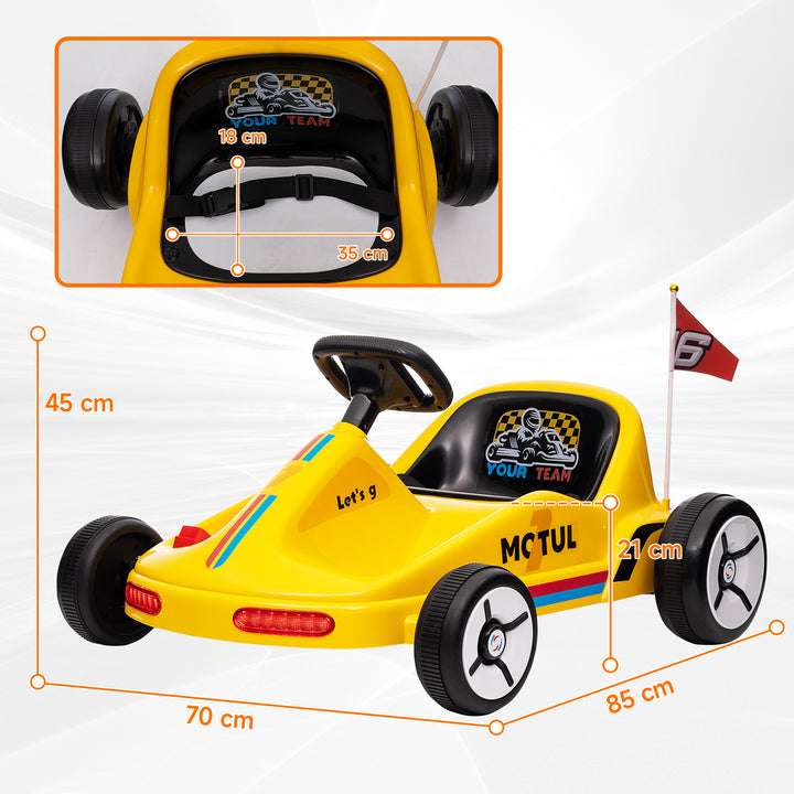 6V Electric Go Kart for Kids with Music