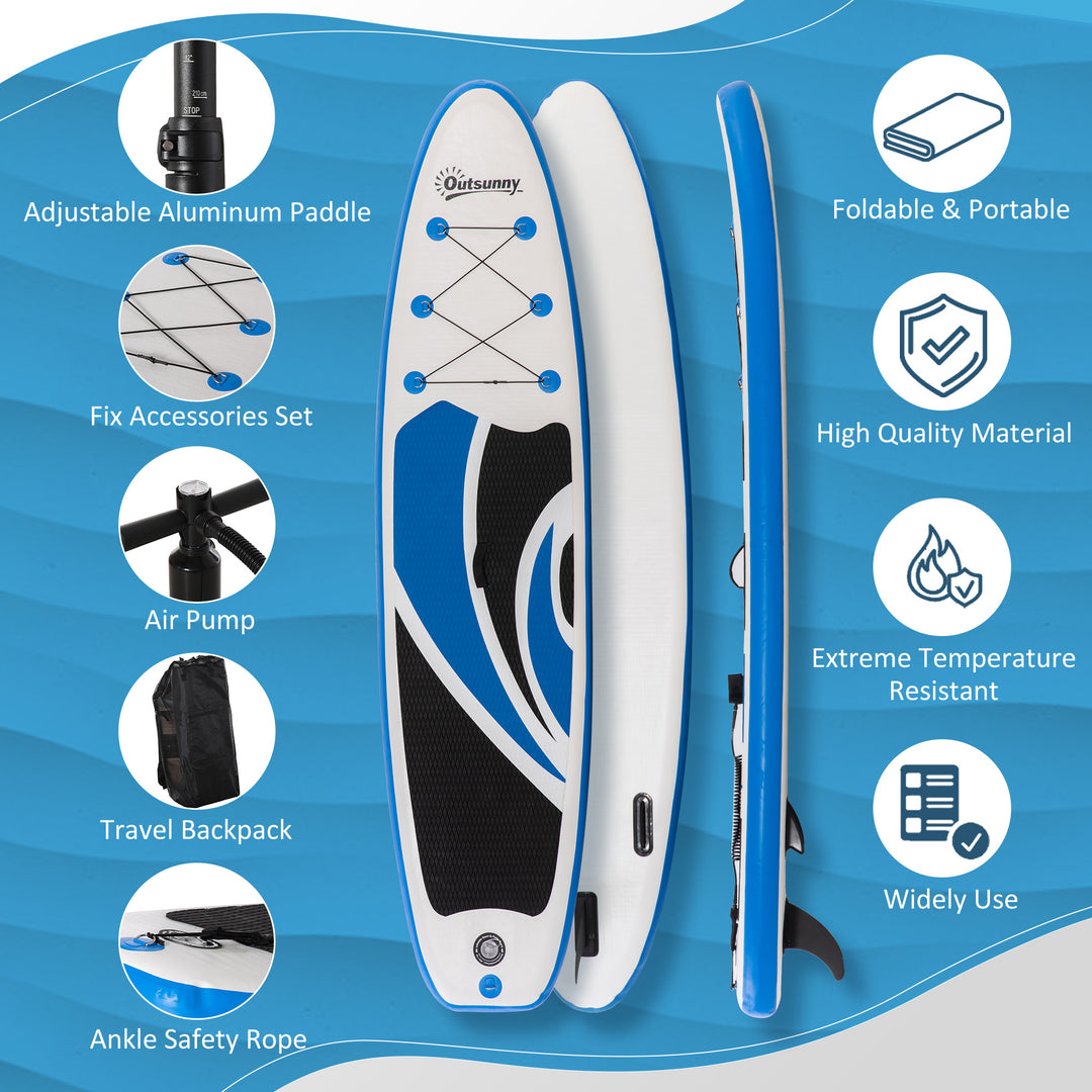 10'6" x 30" x 6" Inflatable Paddle Stand Up Board