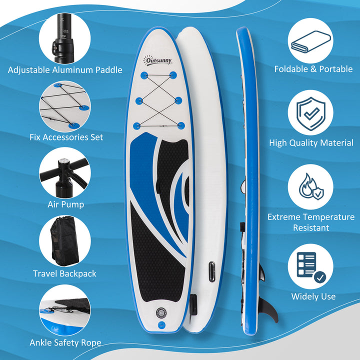 10'6" x 30" x 6" Inflatable Paddle Stand Up Board