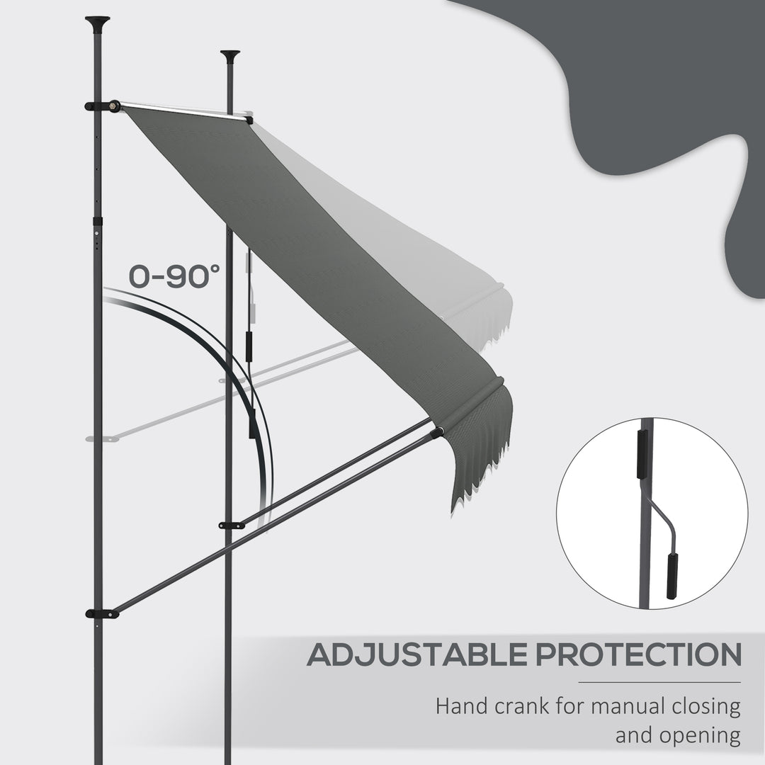 2.5 x 1.2m Retractable Awning