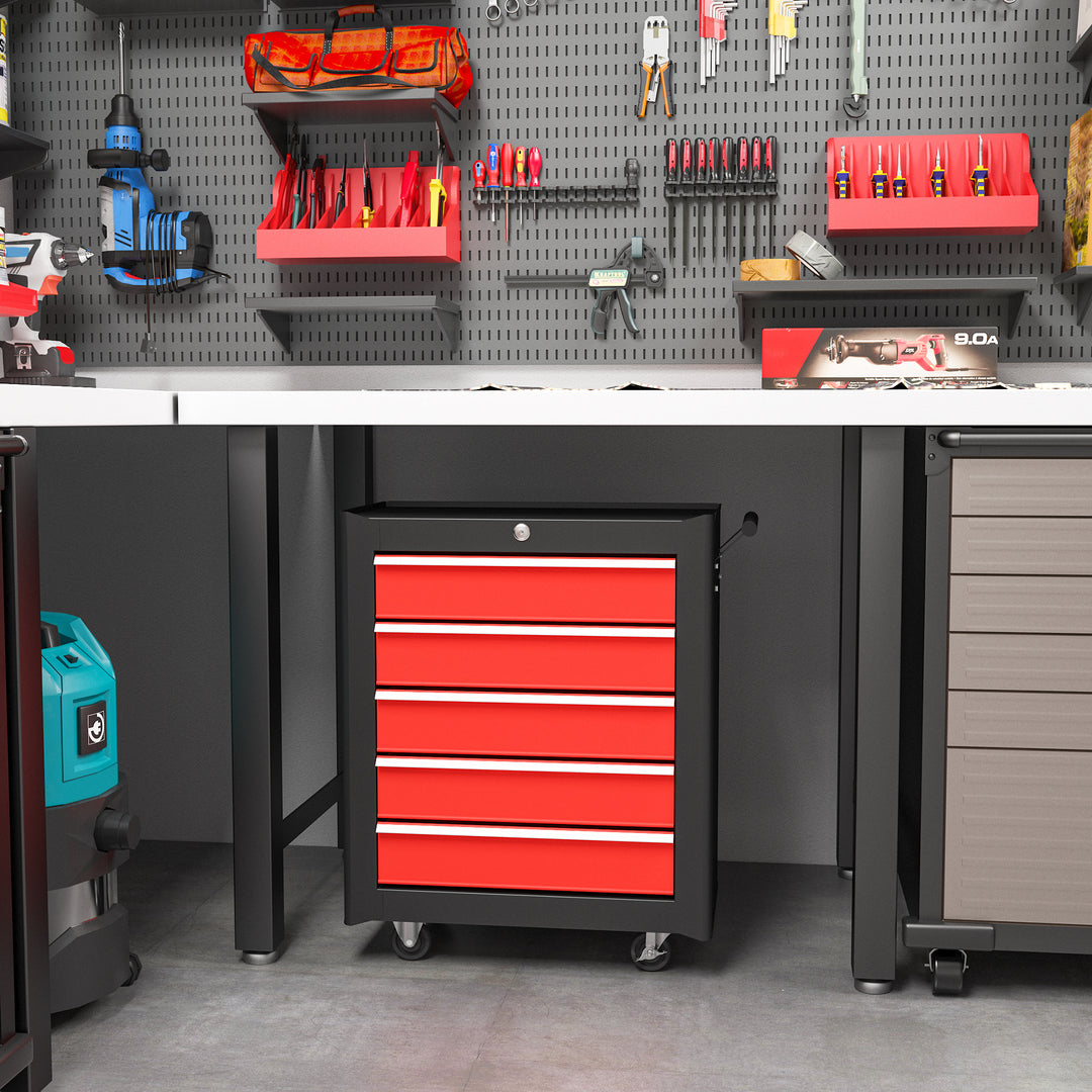 5-Drawer Tool Chest with Wheels