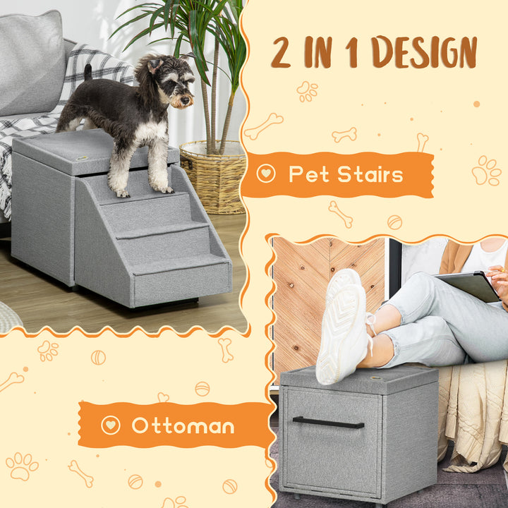 2 in 1 Dog Steps Ottoman