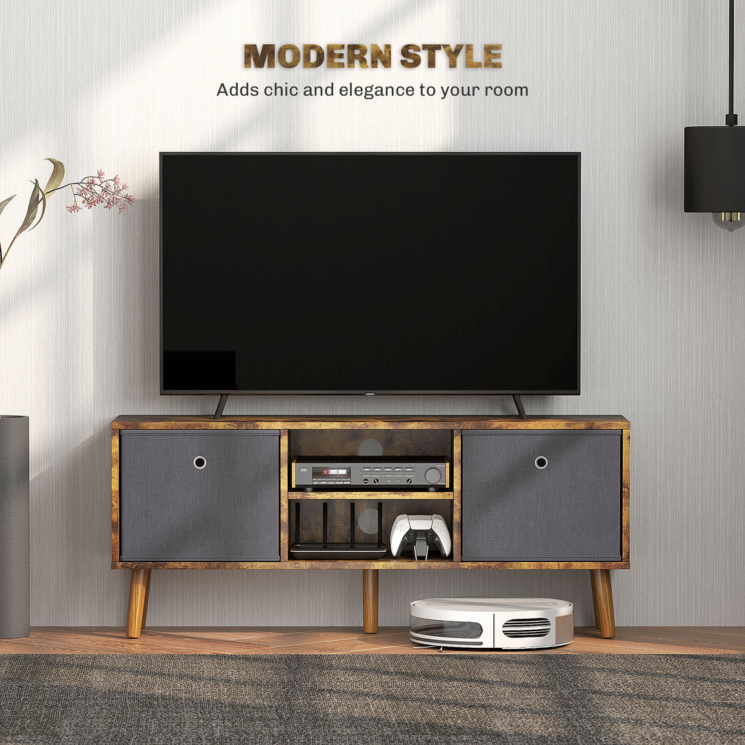 TV Cabinet Stand Unit for TVs up to 50'' with Foldable Drawers