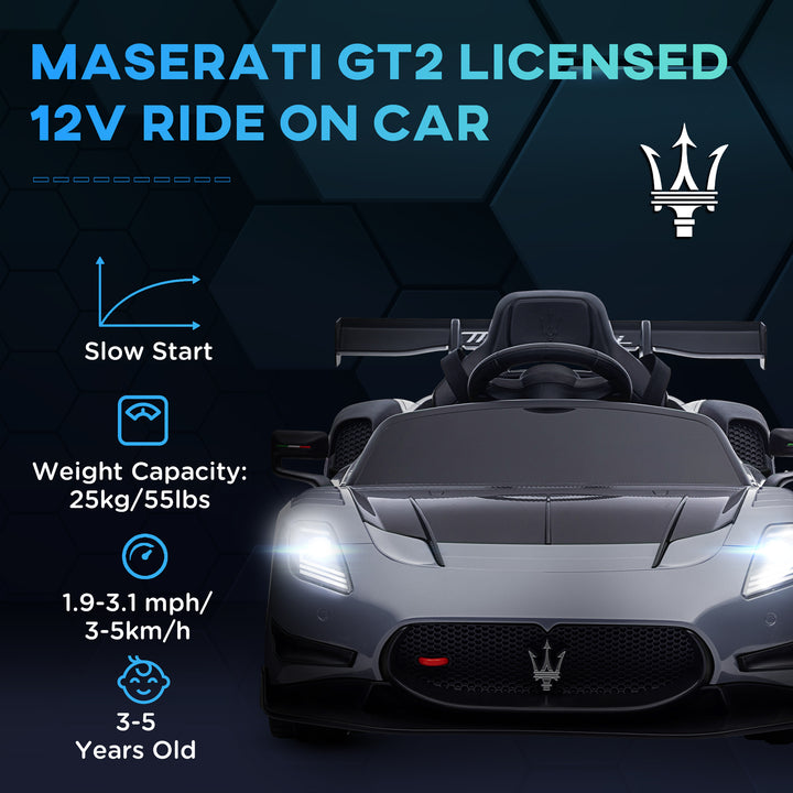 Maserati GT2 Licensed 12V Kids Electric Ride on Car with 4 Suspension