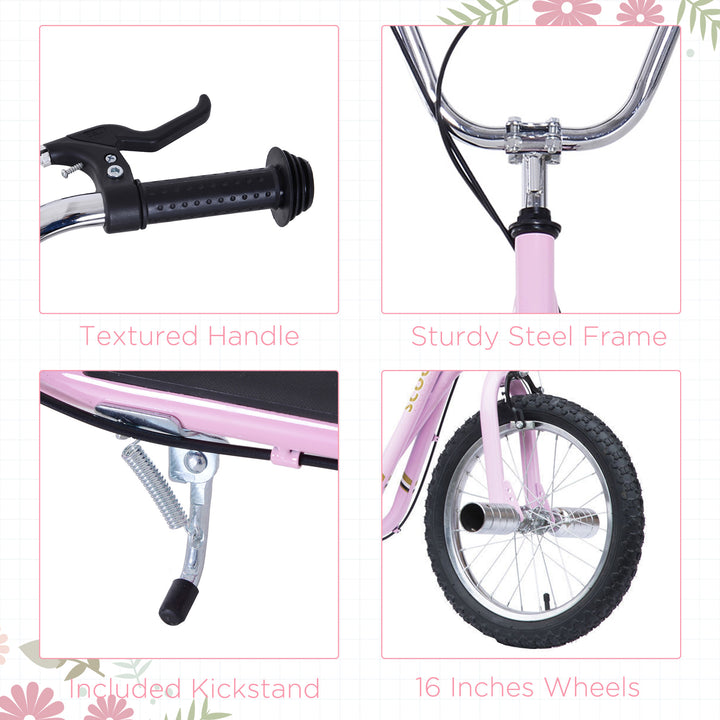 Youth Scooter Adult Teen Push Scooter Kids Children Stunt Scooter Bike Bicycle Ride On 16" Pneumatic Tyres