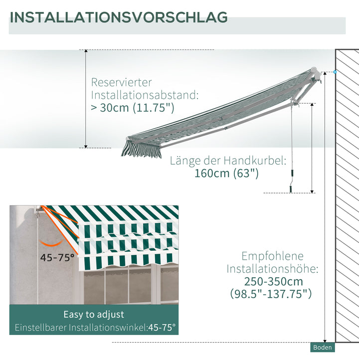 3 x 2.5m Patio Awning