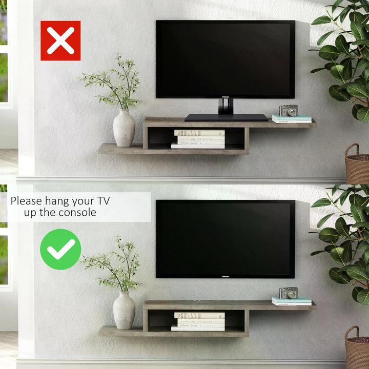 Wall-Mounted Media Console