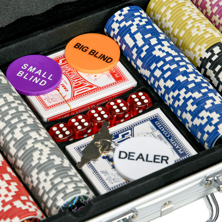 Luxury 500PCS Poker Chips Set