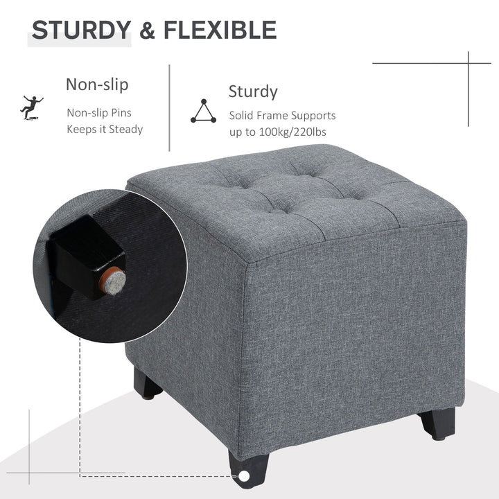 Stylish Square Ottoman Footstool