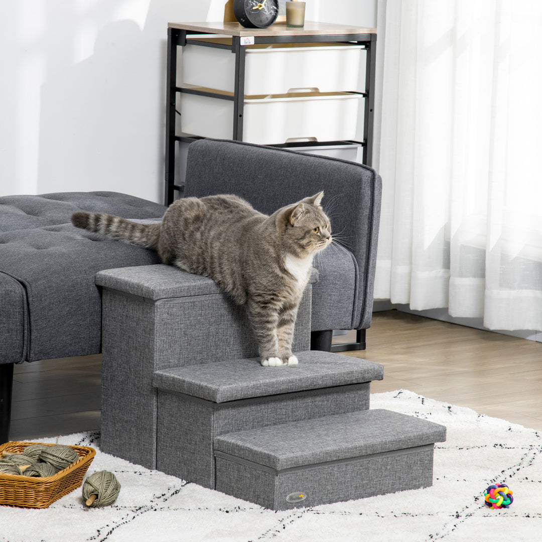 Cat Stairs with Storage Boxes