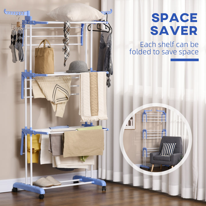 Foldable Clothes Drying Rack