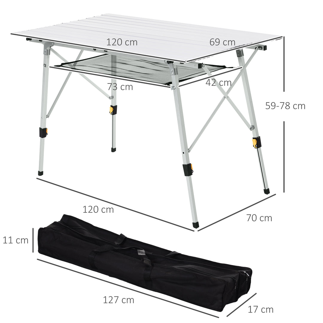 Aluminium Portable Folding Picnic Table 4FT