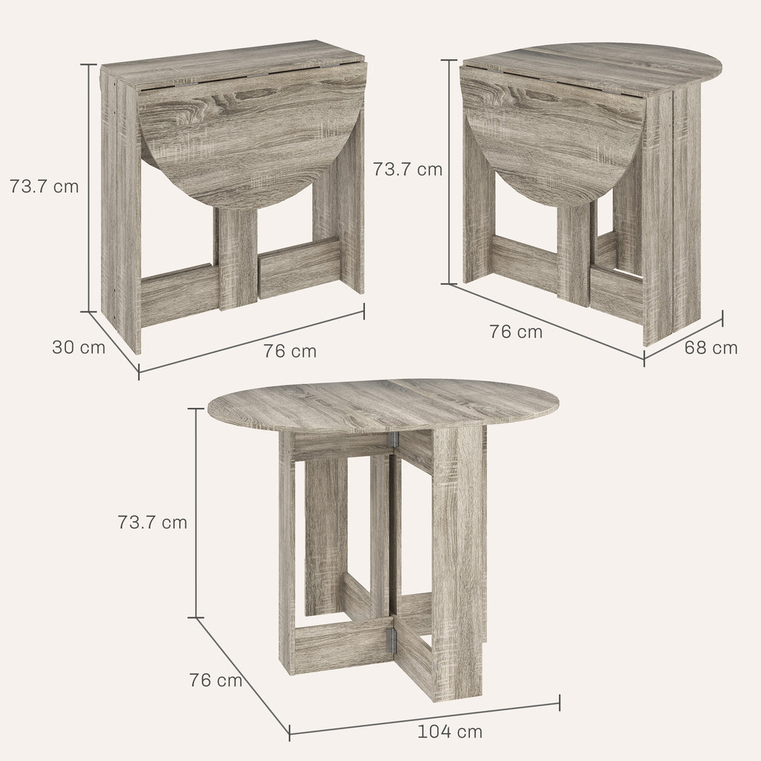 HOMCOM Space-saving Drop Leaf Table