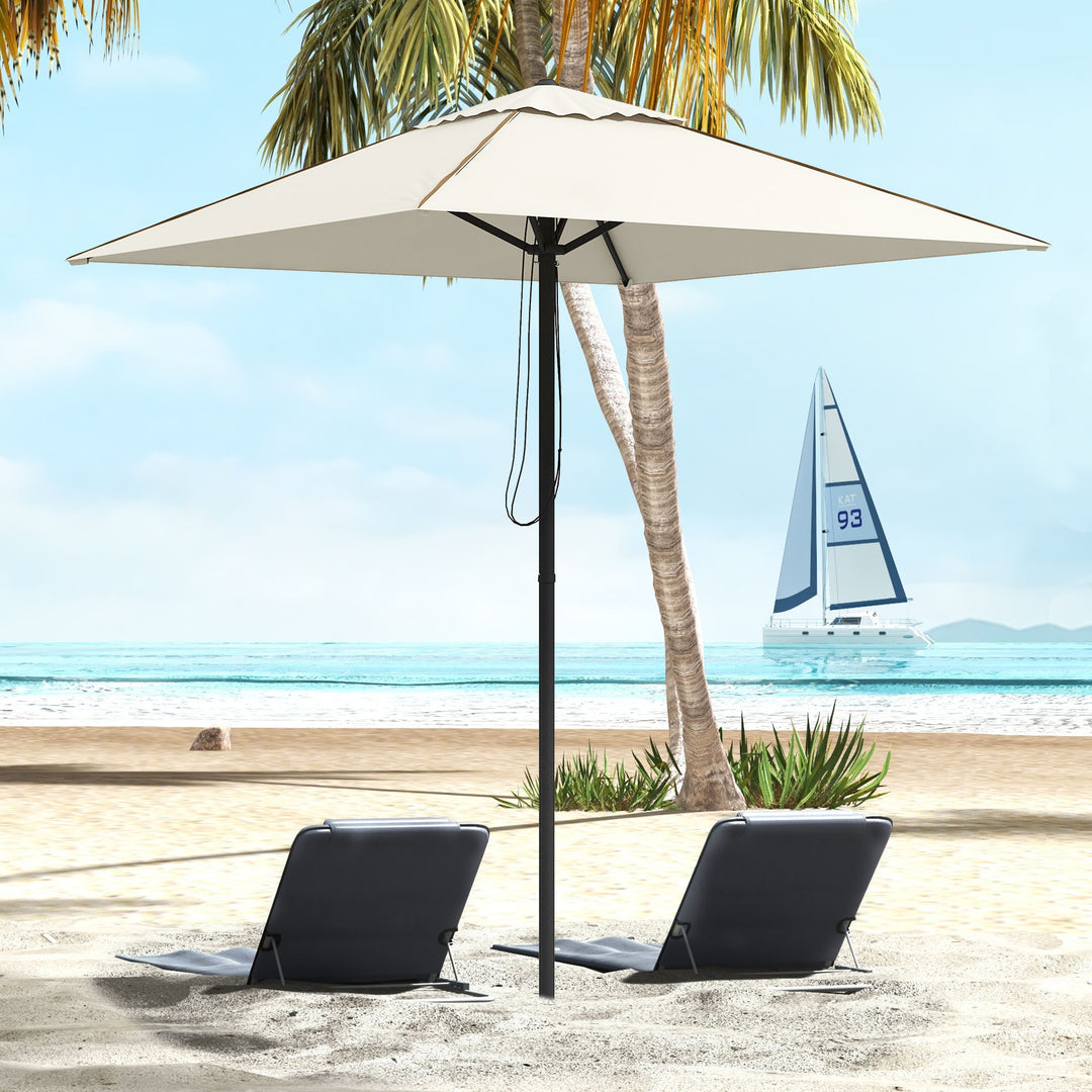 Waterproof Garden Parasol: Patio Umbrella with Vented Canopy