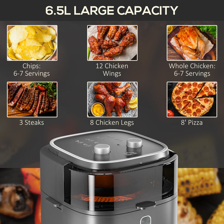 Family Air Fryer with Rapid Air Circulation and Recipes