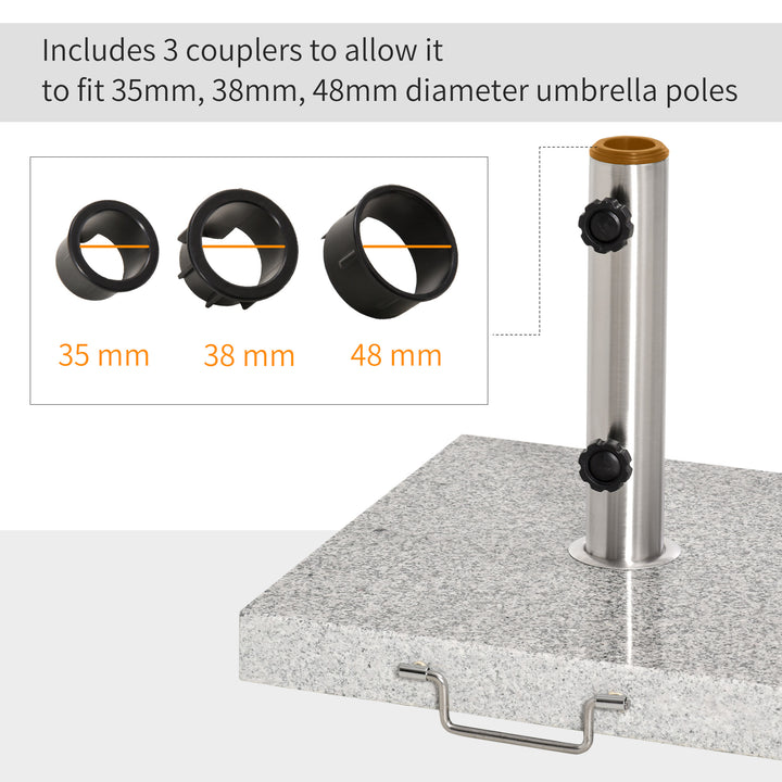 Marble Umbrella Base: 28kg Durable Parasol Holder for Patio Furniture